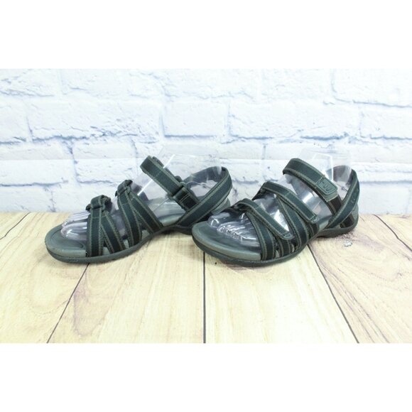 LL Bean Black Nylon Boothbay Sport Hiking Sandals Size 6 M - Picture 2 of 8